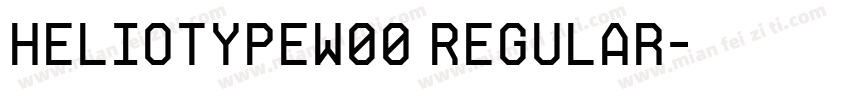 HeliotypeW00 Regular字体转换